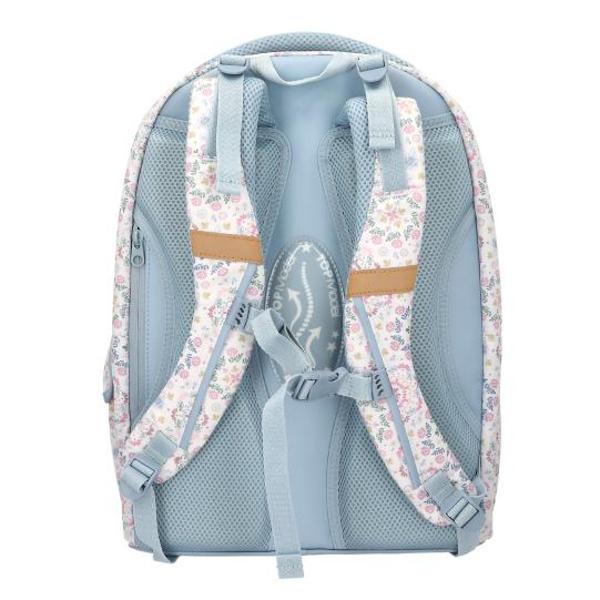 Juc&259;u&537; dar casual rucsacul &537;colar TOPModel are un motiv cool &icirc;n aspect denim pe buzunarul frontal mare &537;i un model floral pe fundal crem pe spate &537;i pe laterale Cu o mul&539;ime de detalii albastru deschis fermoare aurii dou&259; buzunare laterale spate c&259;ptu&537;it bretele reglabile &537;i m&acirc;ner de transport c&259;ptu&537;it Material principal 100 poliester