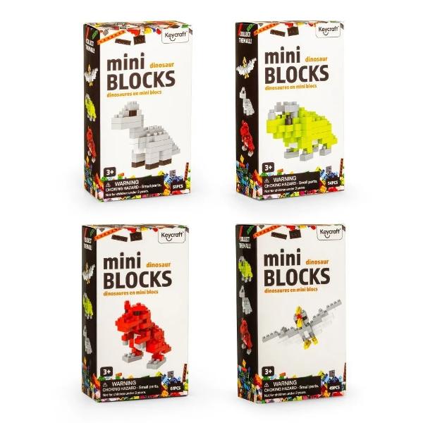 Set Mini Bocuri de constructie Dinozaur de la Keycraft este o jucarie de constructie potrivita pentru copiii pasionati de dinozauri si activitati creative Fiecare cutie contine piese mici de tip bloc care se asambleaza pentru a forma un mini dinozaur colorat ideal pentru joaca colectie sau cadou Produsul ajuta la dezvoltarea rabdarii atentiei la detalii coordonarii mana-ochi si imaginatiei Modelele sunt disponibile in variante diferite si se pot colectiona Recomandat copiilor cu 