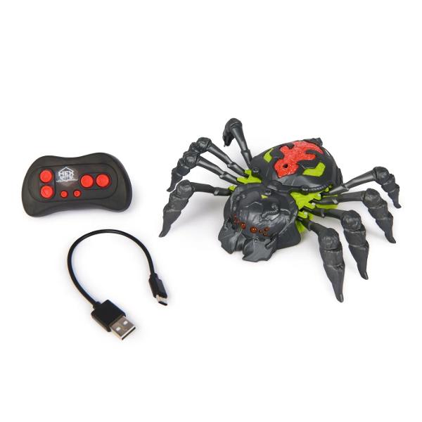 Pregateste-te de super distractie si farse uimitoare cu Tarantula Cataratoare HEX BOTS Aceasta tarantula robotizata ultra-realista va aduce cu siguranta zambete si mici sperieturi prietenesti oricui are o mica retinere fata de gaze si insecte Priveste cu uimire cum fuge de zor pe podea si apoi se catara pe pereti la fel ca un paianjen adevarat Telecomanda cu functii complete permite o joaca intuitiva oferindu-ti control total pentru a-l ghida exact asa cum iti doresti In plus ochii cu 