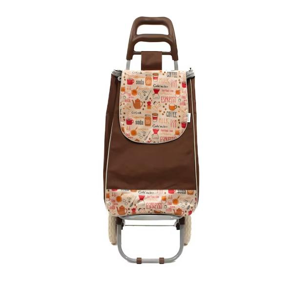 Master sacosa piata cu carucior  2 roti 38L maro A15279
