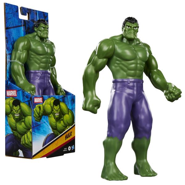 Figurina de actiune Marvel cu inaltimea de aproximativ 20 cm inspirata de indragitii supereroi din universul Marvel Designul detaliat si culorile specifice fiecarui personaj permit recrearea scenelor preferate si inventarea unor noi aventuri pline de actiune Figurina este potrivita pentru joaca de rol contribuind la dezvoltarea imaginatiei si creativitatii copiilor dar poate fi folosita si ca obiect de colectie Colectia poate include personaje precum Iron Man Spider-Man Hulk Captain 