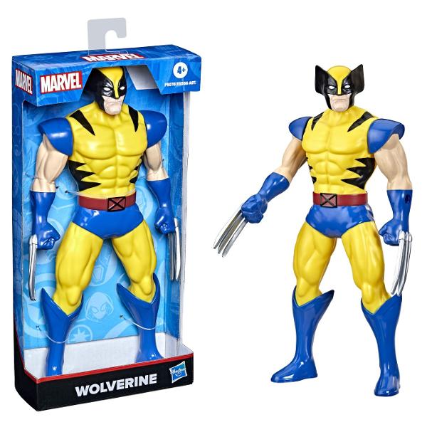 Cu figurinele de actiune Marvel de 24 cm de la Hasbro copiii isi pot imagina actiunea si aventurile Universului Marvel ca super-eroul lor preferat Dispunand de un design clasic si mai multe puncte de articulatie pentru distractie deplina copiii se pot preface ca au propriile lor aventuri Marvel captivante si pline de actiune Acest pachet contine personajul Wolverine