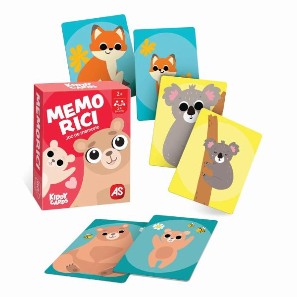Kiddy Cards este un joc de carti educativ pentru copii conceput pentru a imbina distractia cu dezvoltarea abilitatilor cognitive Are propriul tip de mecanica de joc precum memorie viteza observatie sau strategie fiind adaptate varstei recomandate si potrivite pentru minimum 2 jucatori Regulile sunt simple si usor de inteles ceea ce permite invatarea rapida si implicarea activa a copiilor Jocul contribuie la dezvoltarea atentiei concentrarii gandirii logice si a interactiunii 