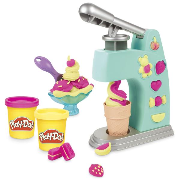 Setul Play-Doh Mini ofera copiilor o modalitate distractiva de a modela si crea diferite forme din plastilina Cu ajutorul presei si al accesoriilor incluse plastilina poate fi presata prin diverse sabloane pentru a obtine modele forme si decoratiuni variate Setul include 2 recipiente cu plastilina Play-Doh in culori diferite cu o cantitate totala de 113 g precum si accesorii pentru modelare si decupare Activitatea stimuleaza creativitatea imaginatia indemanarea si motricitatea fina 