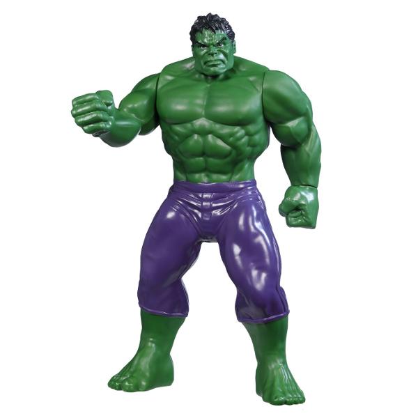 Figurina Marvel Hulk de 24 cm aduce in prim-plan forta impresionanta a celebrului supererou fiind ideala pentru copii si colectionari Realizata din materiale rezistente aceasta figurina reda cu fidelitate detaliile musculaturii si expresia puternica a personajului oferind o experienta autentica de joaca Dimensiunea generoasa permite manevrare usoara si integrarea in diverse scenarii de actiune stimuland imaginatia si creativitatea Designul inspirat din universul Marvel transforma produsul 