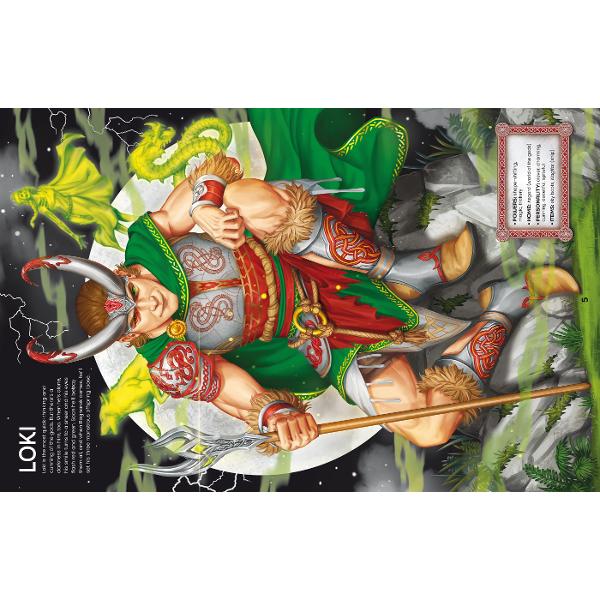 Build 11 of the most fearsome gods giants and monsters of Norse mythology in this epic sticker book - from thundering Thor and slippery Loki to ferocious Fenrir and far-seeing Freyja Find the right stickers to complete all the pictures then read the descriptions to learn more about these legendary heroes and villains