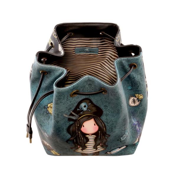 Sac fashion Gorjuss Black Pearl este un accesoriu deosebit si incapator ce poate fi asortat cu orice tinuta de zi cu ziAcest Sac fashion Gorjuss Black Pearl poate fi purtat in spate ca orice rucsacel sau pe umar ca o geanta prin ridicarea baretei Sac fashion Gorjuss Black Pearl este format dintr-un compartiment principal interior mare care are un buzunar cu inchidere prin fermoar  