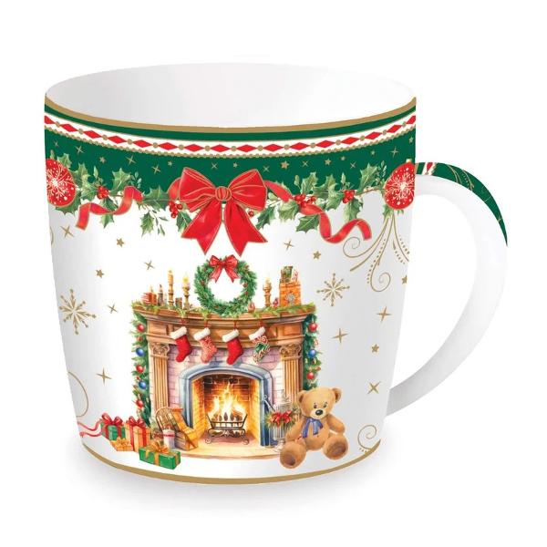 Transform&259; fiecare pauz&259; de cafea sau ceai &icirc;ntr-un moment plin de magie cu cana din por&539;elan Easy Life colec&539;ia Christmas Heritage Inspirat&259; de farmecul tradi&539;ional al Cr&259;ciunului aceast&259; can&259; &icirc;mbin&259; elegan&539;a por&539;elanului cu atmosfera cald&259; &537;i primitoare a s&259;rb&259;torilor de iarn&259;Cu o capacitate de 
