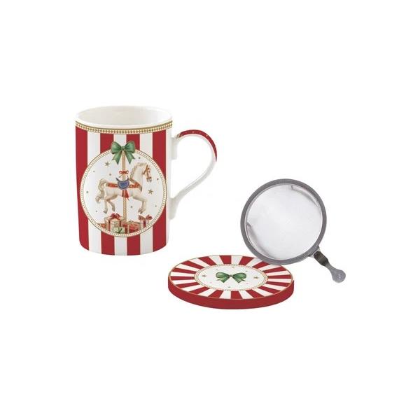 Bucur&259;-te de magia s&259;rb&259;torilor de iarn&259; cu aceast&259; can&259; elegant&259; din por&539;elan din colec&539;ia Cozy Christmas de la Easy Life Cu un design festiv decorat &icirc;n culori tradi&539;ionale de Cr&259;ciun cana este perfect&259; pentru momentele de relaxare al&259;turi de un ceai cald &537;i aromatRealizat&259; din por&539;elan cana este 