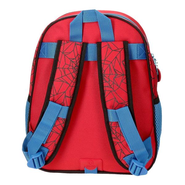 Ghiozdan scoala 42 cm Spiderman Red - bretele ajustabile  ergonomice culoare multicolor cu imprimeu personaj Spiderman 2 compartimente dimensiune 32x42x15 cm material poliester 1 buzunar frontal maner superior 2 buzunare laterale inchidere cu fermoar  Las&259;-l pe Spiderman s&259;-&539;i înso&539;easc&259; copilul în zilele de &537;coal&259; sau în excursii cu aceast&259; colec&539;ie de ghiozdane genti &537;i valize Marvel Ghiozdane pentru 