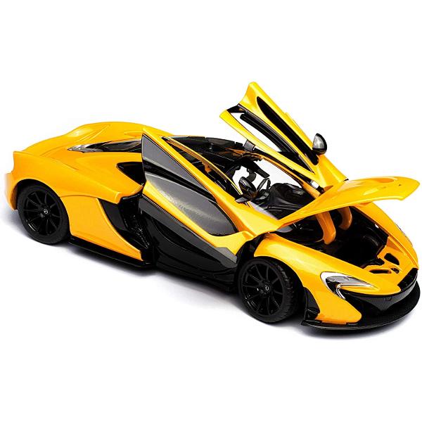 Masinuta are proportiile ideale pentru momente pline de distractie si amuzament avand dimensiunile in centimetri dupa cum urmeaza  198955 Masinuta metalica McLaren P1 scara 1 la 24 are anvelope de cauciuc si un design detaliat interior-exterior realizat din materiale metalice turnate cu accesorii realizate din material plastic de calitate superioara Copilul dumneavoastra se poate juca in voie cu masina metalica McLaren P1 de la brandul international Rastar Nicio cursa nu este 