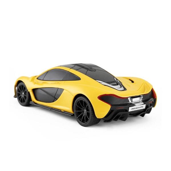 Copilul dumneavoastra se poate juca in voie cu masina cu telecomanda McLaren P1 scara 1 la 24 oferita de brandul international Rastar Nicio cursa nu este imposibil de castigat cu acesta masinuta replica oficiala cu licenta a modelului original construita cu mare atentie la detalii Masinuta are proportiile ideale pentru momente pline de distractie si amuzament avand dimensiunile in centimetri dupa cum urmeaza  2049274Masinuta functioneaza pe frecventa de 24GAlimentarea se face 