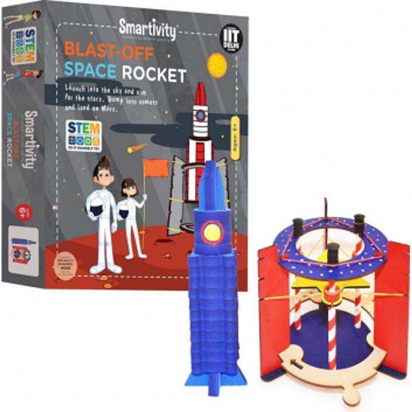 Fiecare copil vrea s&259; fie un astronaut Cu acest kit de juc&259;rii copilul dvs peste 6 ani isi poate aduce imaginatia la viat&259; Acest kit se bazeaz&259; pe principiile elasticit&259;tii gravit&259;tii tractiunii si propulsiei Kitul contine toate elementele cu care un copil poate asambla o rachet&259; si un lansator de rachete si poate lansa misiuni propriiPlaca de lansare a rachetelor are un mecanism de blocare conceput pentru a face jocul si mai distractiv Odat&259; 