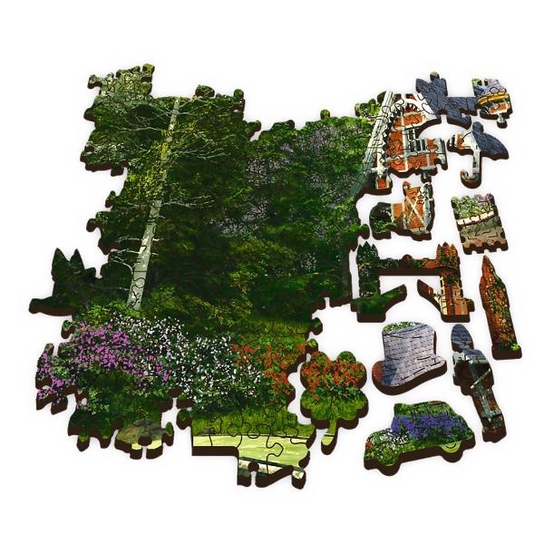 Esti un pasionat de puzzle-uri Puzzle-urile din lemn WOOD CRAFT de la Trefl au fost create doar pentru tine Folosind formatul unic de puzzle si figurile puzzle originale asamblati setul uzzle-urile din lemn cu forme neregulate sunt o alternativa ideala la puzzle-urile traditionale Setul este format din 1000 de elemente printre care au fost ascunse pana la 100 de piese de  puzzle in diferite forme Gasirea lor este o mare distractie suplimentara Fiecare piesa de puzzle are un model 