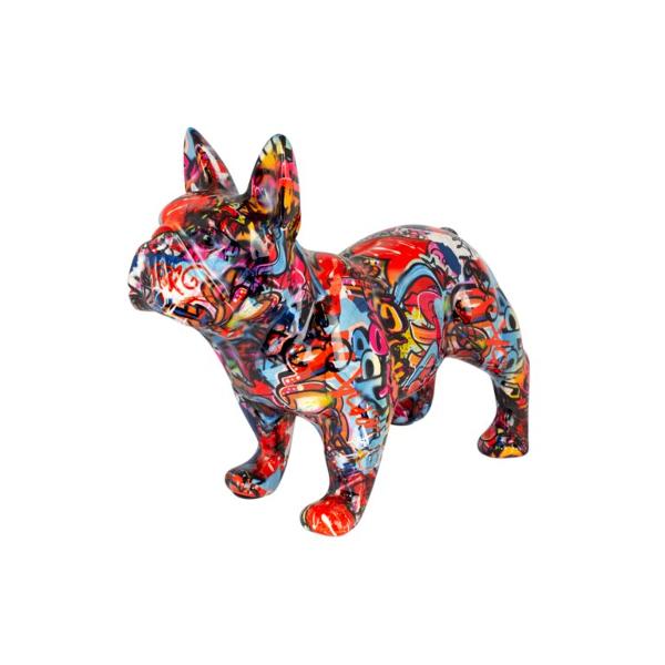 Decoratiune ceramica  pusculita - Buldog francez grafitty Jack 24 cm 148-00503Atentie Pretul afisat este per bucata Acest produs este disponibil in mai multe variante de culori Specificati culoarea dorita in comentariu