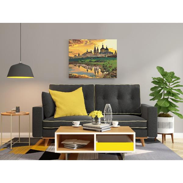 Setul de pictura pe numere te poate scufunda partial in lumea fanteziilor tale si iti ofera posibilitatea de a patrunde mai mult in lumea artei de a petrece placut si productiv timpul liber De asemenea rezultatul muncii poate sa se transforme in decor pentru casa sau o ideie minunata de cadou&nbsp; &nbsp;Ce contine setul de pictura pe numereUn desen contur cu indicarea numarului culorii 4050cm Fiecare celula de contur a imaginii este numerotata si corespunde 