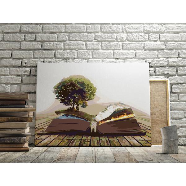 Setul de pictura pe numere te poate scufunda partial in lumea fanteziilor tale si iti ofera posibilitatea de a patrunde mai mult in lumea artei de a petrece placut si productiv timpul liber De asemenea rezultatul muncii poate sa se transforme in decor pentru casa sau o ideie minunata de cadouCe contine setul de pictura pe numere- Un desen contur cu indicarea numarului culorii Fiecare celula de contur a imaginii este numerotata si corespunde 