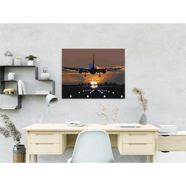 Setul de pictura pe numere te poate scufunda partial in lumea fanteziilor tale si iti ofera posibilitatea de a patrunde mai mult in lumea artei de a petrece placut si productiv timpul liber De asemenea rezultatul muncii poate sa se transforme in decor pentru casa sau o ideie minunata de cadouCe contine setul de pictura pe numere- Un desen contur cu indicarea numarului culorii Fiecare celula de contur a imaginii este numerotata si corespunde 