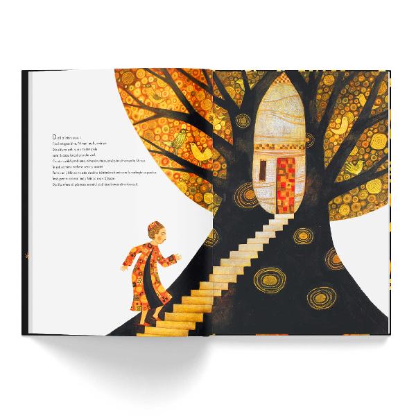 Descoper&259; sensibilitatea artistic&259; a copilului t&259;uCe înv&259;&539;&259;m din Protectorul copaculuiInspirat&259; de renumita pictur&259; mural&259; a lui Gustav Klimt „Arborele vie&539;ii” cartea pentru copii spune povestea unui copac magic al c&259;rui fruct poate salva vie&539;iOpera lui Klimt a fost interpretat&259; în nenum&259;rate moduri de-a lungul timpului 