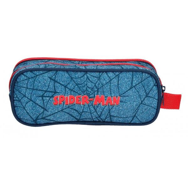 Penar scoala cu dimensiune 23x9x7 cm 2 compartimente pentru o mai buna organizare 2 fermoare culoare multicolor cu imprimeu personaj Spiderman material poliester care este flexibil si usor penarul este recomandat pentru scoala generala maner lateral inchidere cu fermoarPenar scoala cu licenta Marvel Spiderman colectia Spiderman Denim este recomandat pentru baieti si adolescentiCaracteristiciTipPenar 