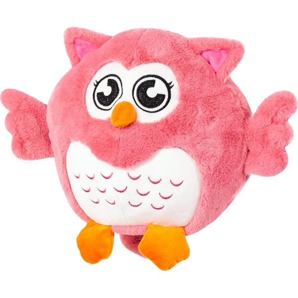 Jucarie de  plus bufnita colorata 32cm Dragalasa bufnita este in cautare de un prieten care sa o alinte si sa o iubeasca ochii mari va vor fermecaInca din primele luni de viata copiii isi aleg jucarii de plus si sunt fascinati de ele Animalele din plus sunt primele jucarii de care cei mici incep sa se ataseze Cu siguranta si noi am avut acea jucarie de care nu ne-am despartit inca din copilarieJucariile de plus sunt utile educative si contribuie eficient la dezvoltarea fizica si psihica 