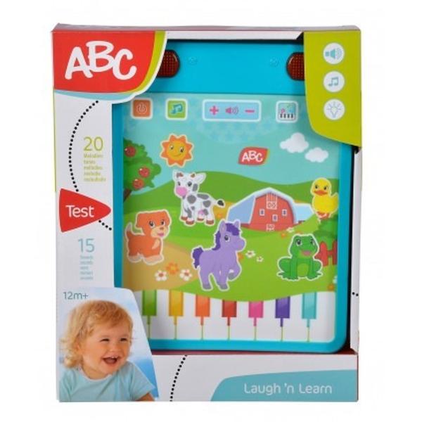 Exploreaza lumea intr-un mod jucaus cu ABC Fun TabletTableta ABC reda 20 de melodii precum si 15 sunete de animale si de pian Tableta are functii de iluminare pentru a ajuta la dezvoltarea simturilorVarsta recomandata 1 an