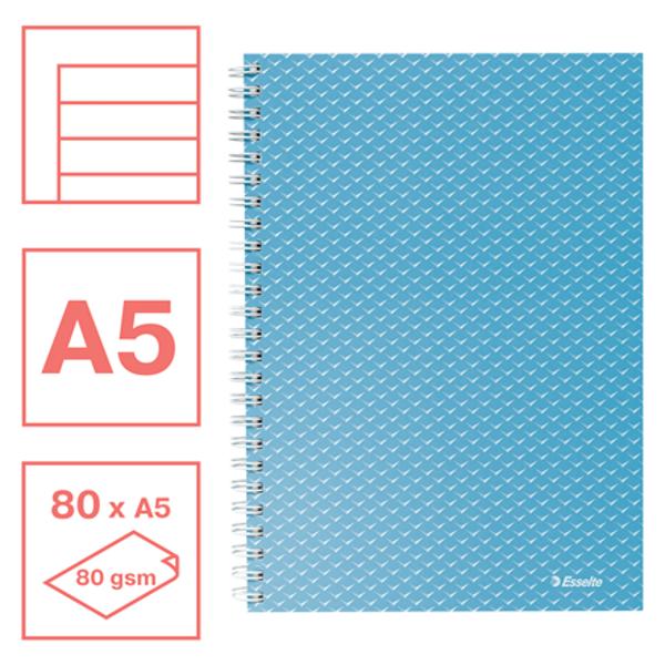 Descoperi&539;i culorile luminoase ale naturii pentru a crea un spa&539;iu de lucru pozitiv cu gama ColourBreeze de la Esselte Conceput pentru a v&259; men&539;ine organizat &537;i motivat în timp ce studia&539;i sau la serviciu finisajul modern &537;i culorile relaxante v&259; vor face s&259; visa&539;i la urm&259;toarea aventur&259; Caietul Esselte ColourBreeze A5 cu copert&259; de carton cu design pl&259;cut este ideal pentru a lua noti&539;e în fiecare zi 