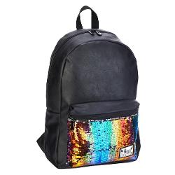 Ghiozdan rucsac HASH 2 compartimente piele ecologica dim 45x29x16 cm S502019091