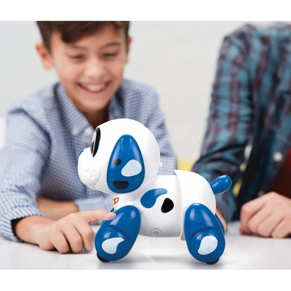 Robotul electronic Ruffy Animale de companie robotizate cu control tactil Atingeti cu 1 deget pentru a merge la stanga sau la dreapta Atingeti cu 2 degete pentru a merge inainte Ruffy este un caine care scoate sunete realiste de catelus si adopta pozitii amuzanteIndiferent de ceea ce cautati suntem siguri ca veti putea gasi produsul potrivit in universul robotilor Silverlit O gama completa de jucarii robotice cu un scop comun tehnologie pentru toate varstele si interesele Amuzant 