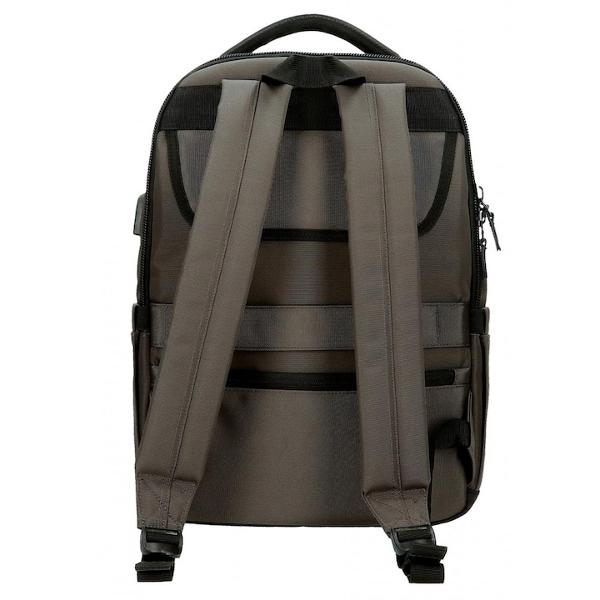 Rucsac casual pentru barbati Pepe Jeans Iron griCuloare griDimensiune 30x42x145 cmMaterial poliester  piele ecologicaBretele sunt ajustabile pentru o purtare confortabila si ergonomice care se adapteaza perfect la spate si captusiteCompartiment special pentru laptop tabletaCapacitate 17 litri2 compartimente pentru a mentine bagajele organizate si a transporta obiectele personale in calatorii sau plimbariManer 