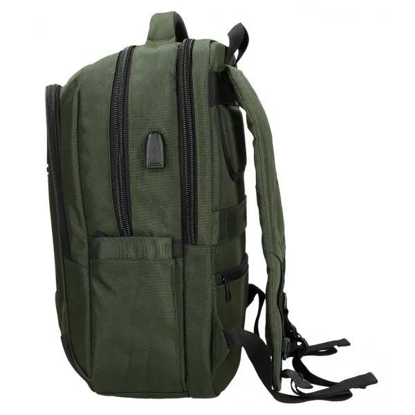 Rucsac barbati Pepe Jeans Bromley 24 2 compartimente buzunare laptop 156 inch tableta 12 inch verde 31x44x15 cmBrand Pepe Jeans LondonCuloare verdeDimensiune 31x44x15 cmMaterial poliester  piele ecologicaBretele sunt ajustabile pentru o purtare confortabila si ergonomice care se adapteaza perfect la spate si captusiteCompartiment special pentru laptop tabletaCapacitate 19 litri2 compartimente pentru o mai buna 