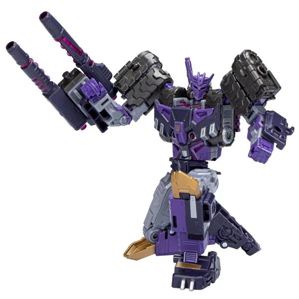 Transformers Generations Voyager Class sunt figurine de 178 cm pentru copii cu varsta de la 8 ani in sus Conversie cu functionalitati complexe de la modul robot la modul alternativ detaliat Fiecare figurina include accesorii arma care se pot atasa la figurina in ambele moduri Un articol pe care orice colectionar trebuie sa-l aiba