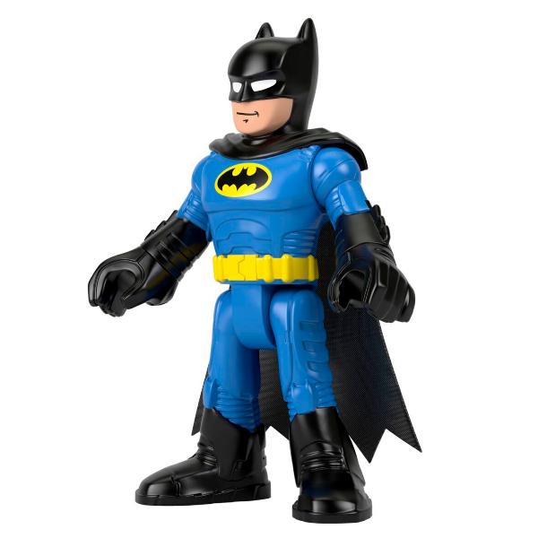 Copiii isi pot duce luptele DC Super Hero impotriva DC Super-Villain la culmi epice cu aceasta figurina imaginext® DC Super Friends Batman XL de la Fisher-Price® Avand o inaltime de 25 cm si avand gatul umerii picioarele si incheieturile complet mobile aceasta jucarie Batman foarte mare le permite copiilor sa isi joace propriile aventuri pretinse in Gotham City si nu numai Silueta foarte mare Imaginext® care prezinta DC Super Friends Batman in stil negru si albastru Silueta 