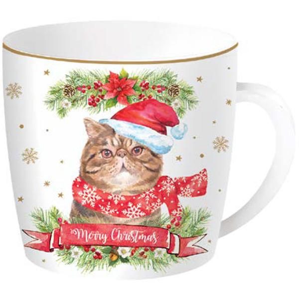 Cana de portelan in cutie metalica Christmas Cats 350 ml Easy Life R0119xcatAtentie Pret per bucata Acest model este disponibil in 4 modele diferite Va rugam sa precizati modelul dorit printr-un comentariu la plasarea comenzii