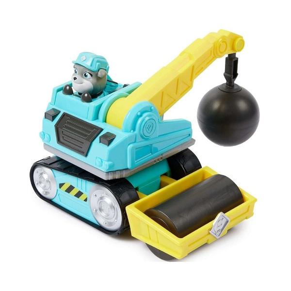 Cu detalii autentice piese mobile si roti functionale camioanele Rubble &amp Crew sunt perfecte pentru distractie asa ca pregateste-te sa construiesti minunat cu Rubble Parintii si copiii pot pretinde ca fac echipa cu catelusul lor preferat Paw Patrol Rubble pentru a recrea scenele lor preferate din spectacol sau pentru a-si crea propriile aventuri de constructie Pentru si mai multa distractie si emotie aduce acasa toate jucariile de constructie Rubble &amp Crew camioanele de 