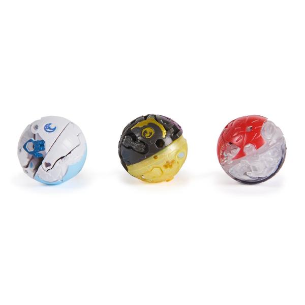 Acest set include 1 Bakugan Atac Special prin Rotire si 2 bile Bakugan de baza plus carti de joc pentru a intra in actiune Foloseste cardul de lansare si cordonul de lansare incluse pentru a activa Bakugan-ul rotitor Combina-ti Bakugan-ul cu ajutorul sistemului de legare a bilelor in mai multe parti Pur si simplu prinde partea de sus a personajului de partea de jos sisau inelul armei Atac Special si pregateste-te de lupta Cu cat colectionezi mai multe cu atat mai multe vei putea 