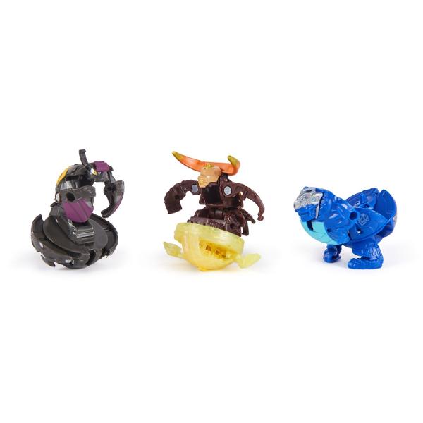 Acest set include 1 Bakugan Atac Special prin Rotire si 2 bile Bakugan de baza plus carti de joc pentru a intra in actiune Foloseste cardul de lansare si cordonul de lansare incluse pentru a activa Bakugan-ul rotitor Combina-ti Bakugan-ul cu ajutorul sistemului de legare a bilelor in mai multe parti Pur si simplu prinde partea de sus a personajului de partea de jos sisau inelul armei Atac Special si pregateste-te de lupta Cu cat colectionezi mai multe cu atat mai multe vei putea 