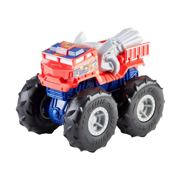 Zdrobiti concurenta cu acest asortiment de vehicule monster truck Hot Wheels Twisted Tredz la scara 143 monstruoase cu sasiuri cu tematica de creatura Motorul cu frictiune cu actiune de tragere inapoi si eliberare lanseaza aceste vehicule feroce peste obstacole si teren cu o deplasare inainte care rupe pamantul Accelerati si eliberati vehiculele de neoprit Mega Wrex Bone Shaker Rodger Dodger sau Marvel Hulk pentru busituri si lovituri Fiecare Monster Truck are cauciucuri GIGANT stilizate 