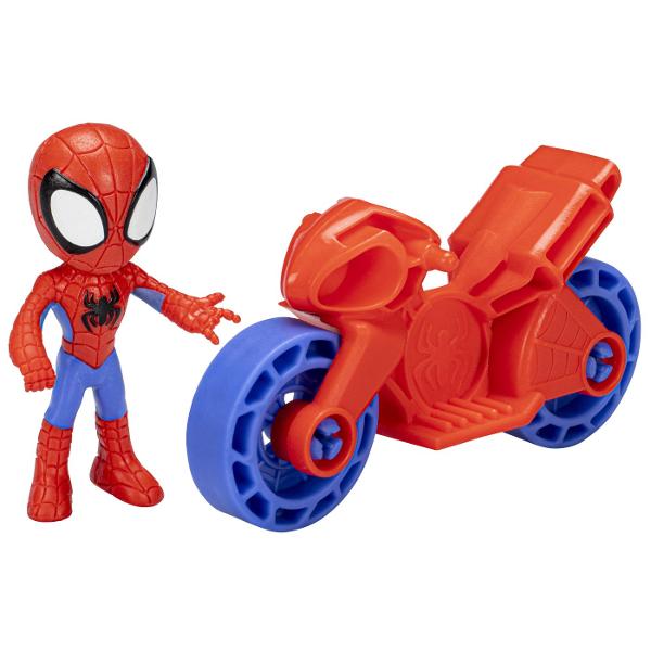 Este timpul Spidey Aceste jucarii Spidey and His Amazing Friends vin cu o silueta si o motocicleta pentru o joaca plina de actiune Silueta de 25 inci poate merge cu adevarat cu bicicleta astfel incat prescolarii isi pot imagina ca se vor ajuta cu echipa Spidey Cu aceste seturi de figurine si vehicule Marvel prescolare distractia este la o plimbare distanta Aceste seturi de jucarii Spidey sunt cadouri grozave de sarbatori sau de ziua de nastere pentru copiii de la 3 ani in sus care iubesc 
