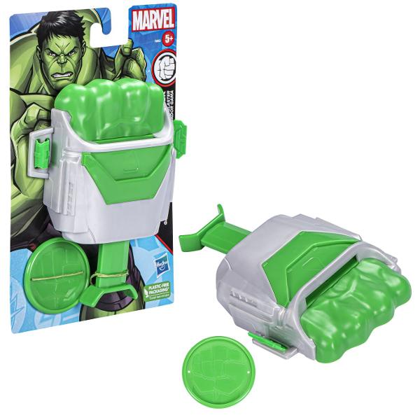 Copiii isi pot imagina ca apara lumea precum supereroii lor preferati cu acest echipament pentru joc pe roluri inspirat din Universul cinematic Marvel care include Avengers Infinity War Eroii in devenire isi pot imagina ca protejeaza lumea de raufacatori precum Thanos Acest pachet contine arma pumnul lui Hulk blaster