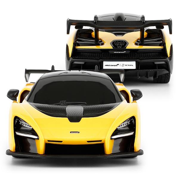 Copilul dumneavoastra se poate juca in voie cu masina cu telecomanda McLaren Senna scara 1 la 24 oferita de brandul international Rastar Nicio cursa nu este imposibil de castigat cu acesta masinuta replica oficiala cu licenta a modelului original construita cu mare atentie la detalii Masinuta are proportiile ideale pentru momente pline de distractie si amuzament avand dimensiunile in centimetri dupa cum urmeaza  1899252Masinuta functioneaza pe frecventa de 24GAlimentarea se face 