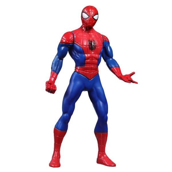 Cu figurinele de actiune Marvel de 24 cm de la Hasbro copiii isi pot imagina actiunea si aventurile Universului Marvel ca super-eroul lor preferat Dispunand de un design clasic si mai multe puncte de articulatie pentru distractie deplina copiii se pot preface ca au propriile lor aventuri Marvel captivante si pline de actiune Acest pachet contine personajul Spider-Man
