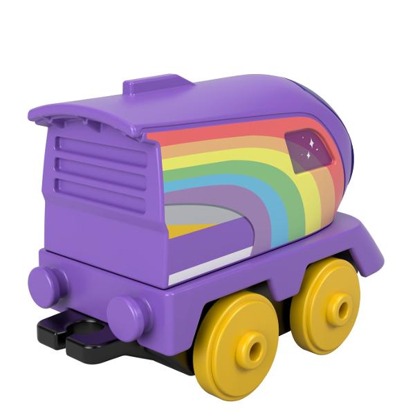Copiii pot crea nenumarate aventuri pe Insula Sodor din Thomas the Train All Engines Go cu aceste tobogane din plastic de la Fisher-Price Fiecare roller coaster se bazeaza pe un personaj preferat din serie Fiecare personaj se vinde separat si in functie de disponibilitate Compatibil cu toate seturile Thomas the Train Seturile vandute separat si in functie de disponibilitate Acest pachet contine personajul Kana