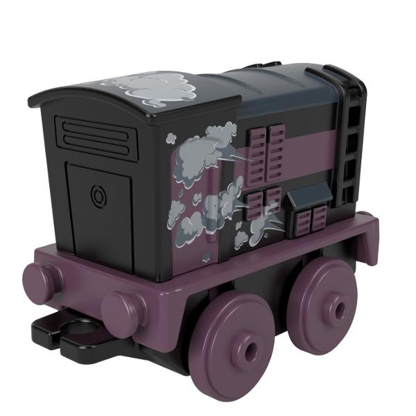 Copiii pot crea nenumarate aventuri pe Insula Sodor din Thomas the Train All Engines Go cu aceste tobogane din plastic de la Fisher-Price Fiecare roller coaster se bazeaza pe un personaj preferat din serie Fiecare personaj se vinde separat si in functie de disponibilitate Compatibil cu toate seturile Thomas the Train Seturile vandute separat si in functie de disponibilitate Acest pachet contine personajul Diesel