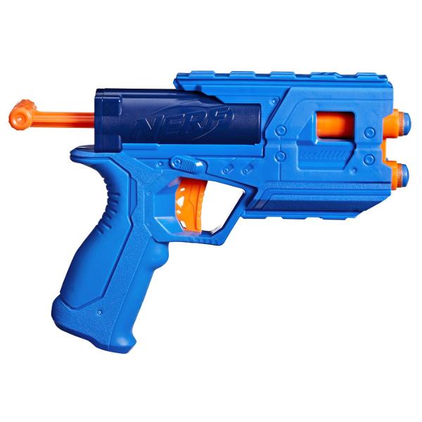 Marca Nerf iti imbunatateste jocul cu sageti de inalta performanta Nerf N Series si sageti Nerf N1 Ai abilitatile ca un luptator Nerf acum ai blasterul si sagetile pentru a obtine un avantaj superior in jocul in interior si in aer liber De la creatorii sagetii cu spuma marca Nerf dezlantuie urmatoarea evolutie in sablare cu sageti cu spuma cu sageti Nerf N1 oferind PRECIZItIE VITEZa si DISTANta EXTREME Blasterul de sageti Nerf N Series Purestrike are un design usor de utilizat si o 