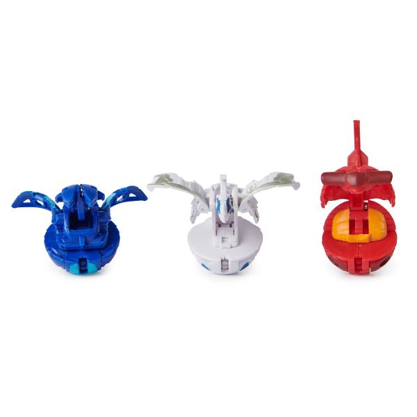 Acest set include 2 BakuganI Atac Special prin Rotire si 3 bile Bakugan de baza plus carti de joc Foloseste cardul de lansare si cordonul de lansare incluse pentru a activa Bakugan-ul rotitor Combina-ti Bakugan-ul cu ajutorul sistemului de legare a bilelor in mai multe parti Pur si simplu prinde partea de sus a personajului de partea de jos sisau inelul armei Atac Special si pregateste-te de lupta Cu cat colectionezi mai multe cu atat mai multe vei putea personaliza Foloseste 