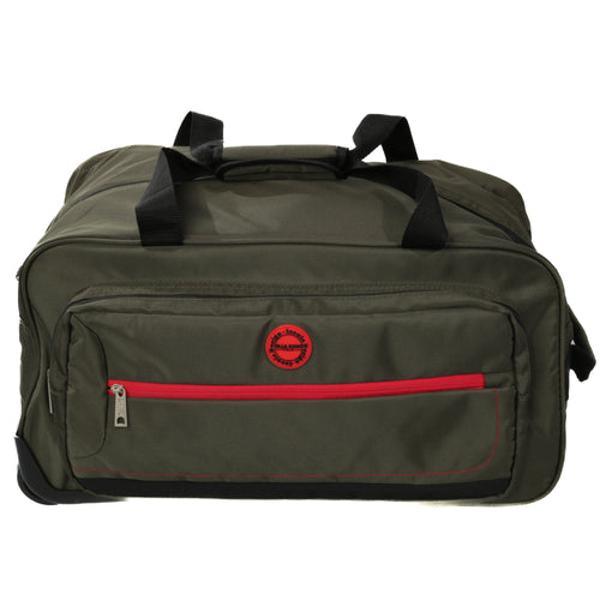Geant&259; de voiaj cu troler realizat&259; din material textil rezistent ideal&259; pentru escapade scurte sau c&259;l&259;torii Dotat cu mâner telescopic buzunare spa&539;ioase &537;i un design modern Practic &537;i u&537;or de manevratMaterial poliester1 compartiment principal;2 compartimente laterale;2 roti;maner telescopic;bretea ajustabila;captuseala la interior;