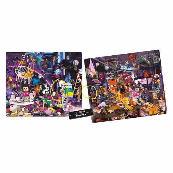 Jocul contine 6 planse 150 carduri cu obiecte16 carduri de actiuni 1 saculet din panza1 sonerie brosura cu instructiuni Joc de Societate Obiecte Ascunse Underground Aventura incepe sub pamant Exploreaza tuneluri misterioase camere secrete si pasaje ascunse in cautarea obiectelor pierdute Un joc captivant de observatie si logica perfect pentru intreaga familie sau pentru o seara distractiva cu prietenii Fii rapid atent si descopera toate obiectele inaintea celorlalti Esti pregatit 