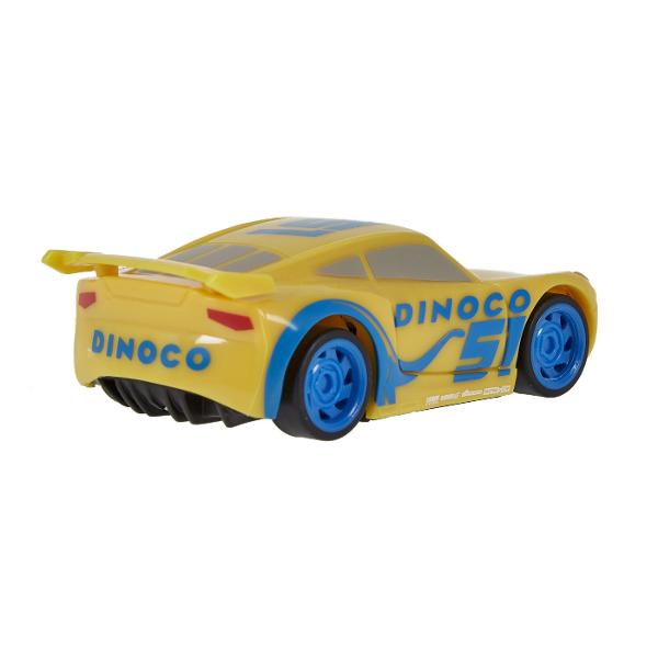 Incepe o noua runda de curse cu noile masinute Cars de la Mattel Masinuta are rotile si suspensiile functionale Dimensiuni 115 cm Filmele Disney si Pixar Cars va aduc intreaga echipa pentru a retrai cele mai emblematice si distractive scene ale lui Fulger McQueen si ale prietenilor Creeaza-ti propriile aventuri si povesti cu Lightning McQueen si prietenii sai Ideal pentru dupa-amiezi de actiune rasete si distractie cu toti prietenii tai Aduna-le pe toate Pachetul contine personajul 