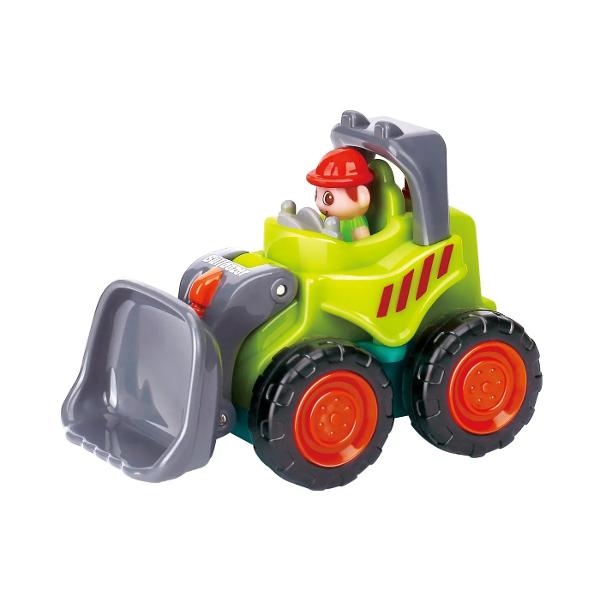 Fiecare vehicul de superconstructie are roti care ruleaza care il fac usor de impins si de alunecat pentru joaca in interior sau in aer liber Marginile rotunjite fac aceste vehicule usor de tinut in mana Masinutele sunt realizate din plastic de inalta calitate si durabilitate fiind perfecte pentru joaca atat in interior cat si in exterior Sunt usor de apucat de mainile mici si piese reglabile pentru ridicare transport si mutareJucarie dura si interesanta dimensiuni mici si 